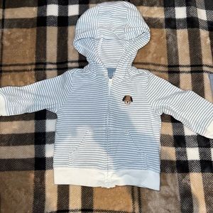 Baby’s hoodie blue striped